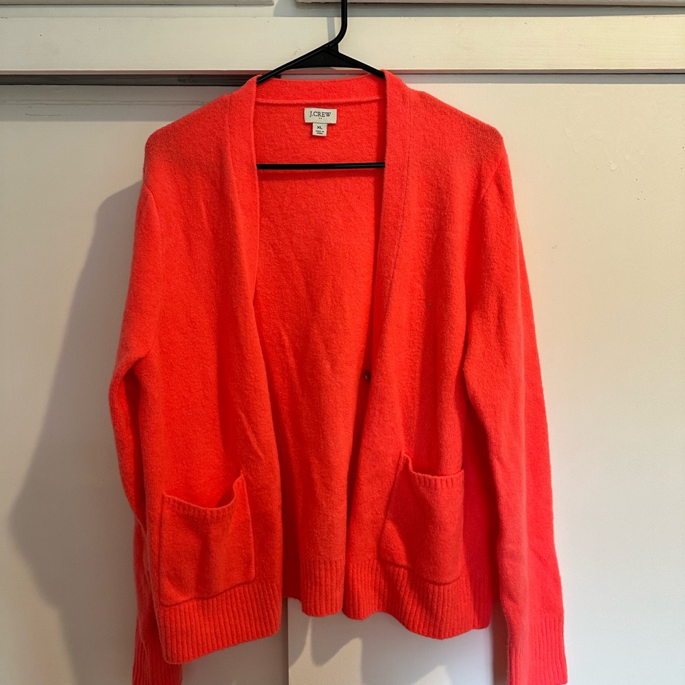 Jcrew Hot Pink Cardigan XL